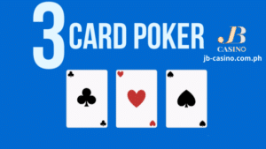 Ang 3 Card Poker ay nilalaro gamit ang isang deck ng 52 card at talagang dalawang laro sa isa. Una, pinapayagan ng JB Casino ang mga manlalaro na tumaya kung makakakuha sila ng isang pares o mas magandang card.