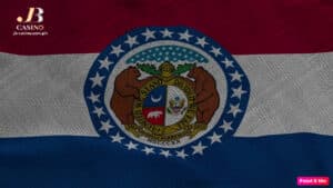 Ang larawan ay flag ng bansang Missouri